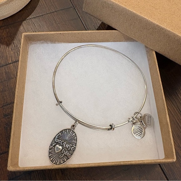 Alex and Ani ‘Because I Love You’ Charm Expandable Bracelet - Picture 3 of 4